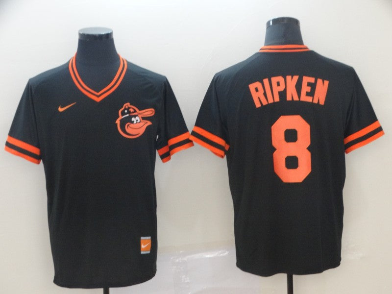 Men's Baltimore Orioles Cal Ripken Jr. #8 Black Team Jersey